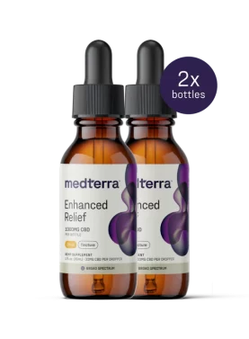 Medterra Enhanced Relief Oil Tincture - Unflavored, 2000mg