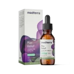 30 ml bottle of Medterra Max Relief Full Spectrum Oil Tincture with 1000 mg CBD, menthol, and arnica for pain relief.