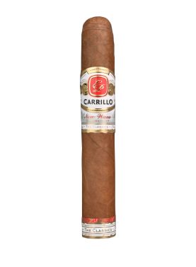 Single New Wave Connecticut cigar with a smooth light brown wrapper resting on a wooden surface.