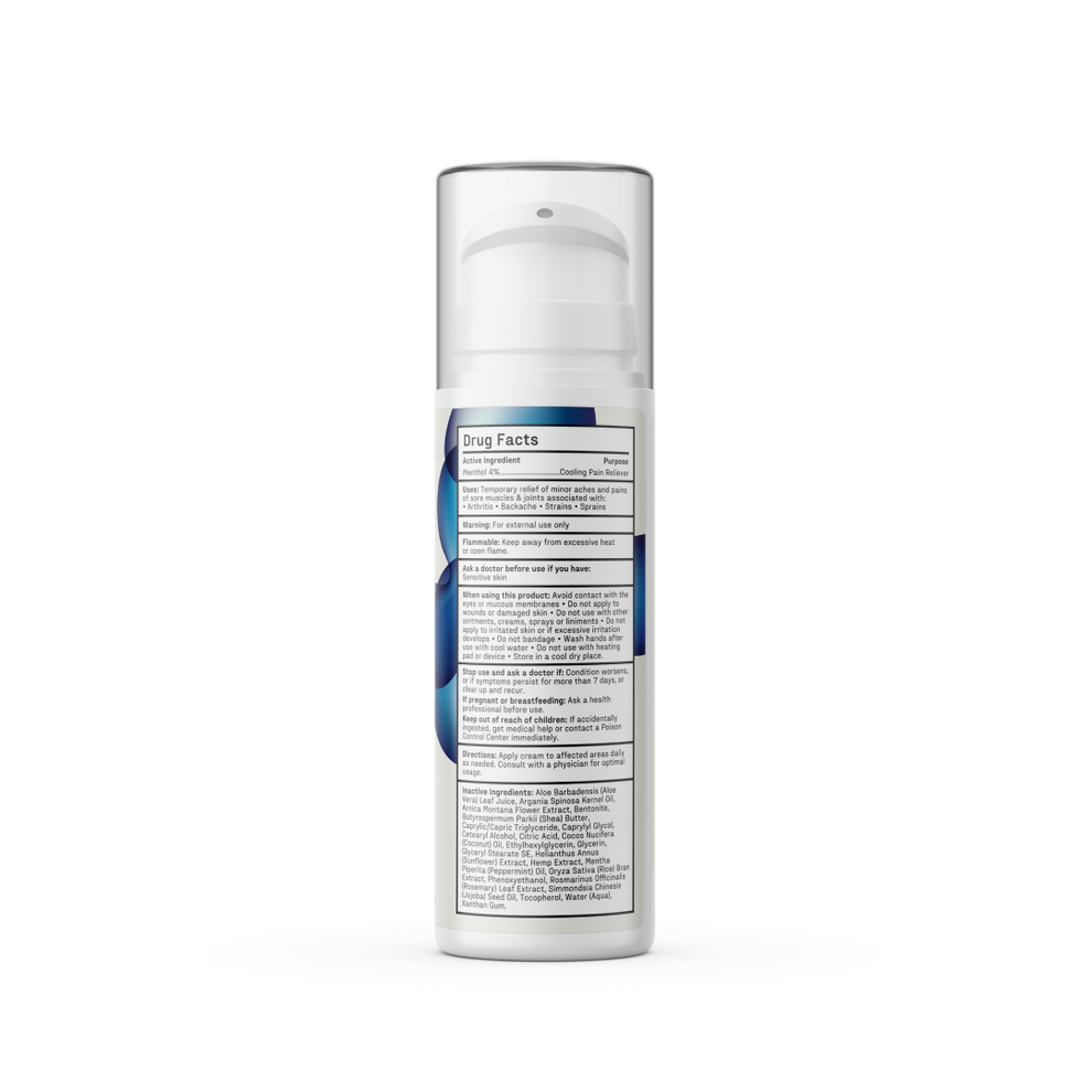 Tube of Medterra Pain Relief Cream with 1000 mg CBD, menthol, and arnica for fast, cooling pain relief.