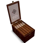 Open box of CAO Gold cigars with light Ecuadorian Connecticut wrappers and elegant presentation.