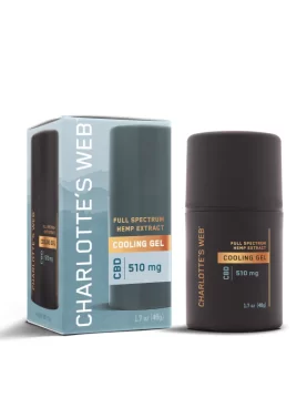 Charlotte’s Web Hemp-Infused Cooling Gel Stick with CBD, 510 mg, for fast-acting muscle and joint relief.