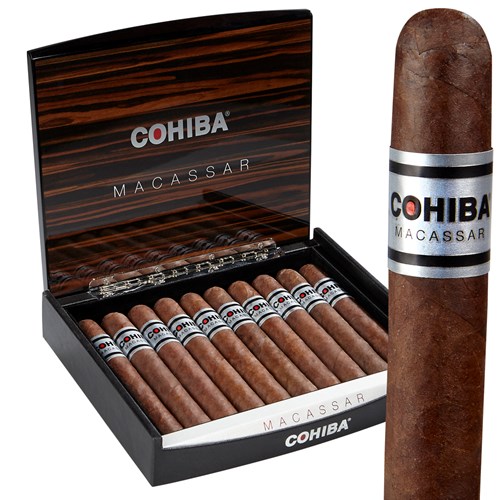 Cohiba Macassar premium cigar with dark Ecuadorian Habano Oscuro wrapper