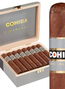 Cohiba Nicaragua premium cigar with dark Nicaraguan Oscuro wrapper