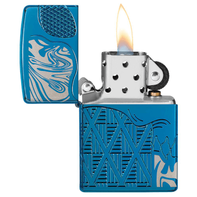 High Polish Blue Skulls Design - Image 3