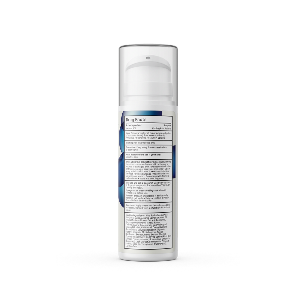 Tube of Medterra Pain Relief Cream with 1000 mg CBD, menthol, and arnica for fast, cooling pain relief.