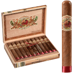 Flor de las Antillas by My Father Natural single cigar with open box in the background