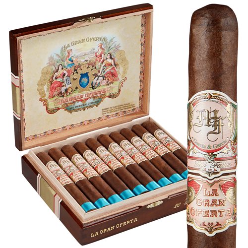 My Father La Gran Oferta cigar in front of open box