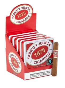 Romeo y Julietta 1875 - petit bully tins 4x33, Box