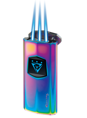 Vector Icon Sensor Ignition Prizm 3 Torch Lighter with lit flame.