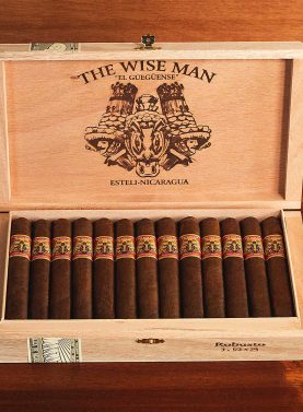 The Wise Man Maduro is a bold, full-bodied cigar that masterfully blends strength, complexity, and smoothness. Wrapped in a dark, oily Mexican San Andrés Maduro wrapper, this cigar delivers a rich and deeply layered smoking experience. Inside, premium aged Nicaraguan tobaccos provide a hearty core of flavors, including dark chocolate, espresso, black pepper, earth, and a subtle natural sweetness. The Wise Man Maduro is expertly constructed for a smooth draw and an even burn, offering a luxurious balance of intensity and refinement. It’s a perfect choice for seasoned smokers seeking a robust yet beautifully nuanced cigar crafted with dedication and skill