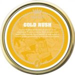 Ashton Gold Rush pipe tobacco tin featuring a bright blend of flue-cured golden Virginia tobaccos.