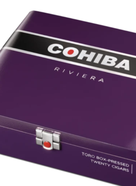 Cohiba Riviera premium box-pressed cigar with smooth wrapper