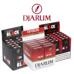 Djarum Black and Djarum Special cigars displayed side by side in their distinct black and gold packaging.