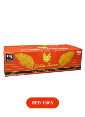 Golden Harvest cigarettes tube - red 100