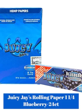 Juicy Jay's Paper 1 1/4-24ct - Blueberry