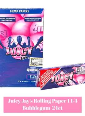Juicy Jay's Paper 1 1/4-24ct - Bubblegum