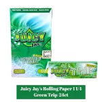 Juicy Jay's Paper 1 1/4-24ct - Green Trip