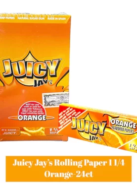 Juicy Jay's Paper 1 1/4-24ct - Orange