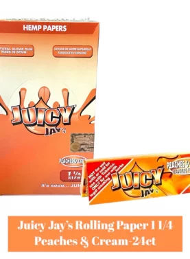 Juicy Jay's Paper 1 1/4-24ct - Peaches&cream