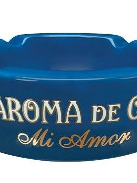 La aroma de Cuba ceramic Ashtray - Mi Amor Ceramic Blue