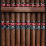 La Flor Dominicana Double Ligero cigar featuring a dark, oily wrapper and bold, full-bodied construction.
