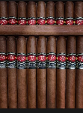 La Flor Dominicana Double Ligero cigar featuring a dark, oily wrapper and bold, full-bodied construction.