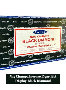 Nag Champa 15gm Display - Black Diamond