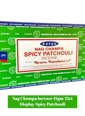 Nag Champa 15gm Display - Spicy Patchouli