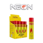 Single can of Neon Butane with an open display case of 12 cans.