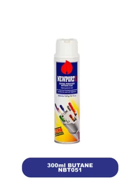 Single can of Newport Zero Butane 300ml standing upright