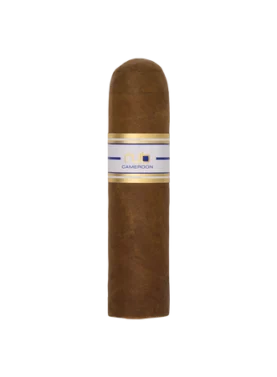 Close-up of a Nub Cameroon cigar with a reddish-brown Cameroon wrapper.