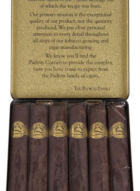 Padrón natural - Corticos tins 4 1/4x35, Box