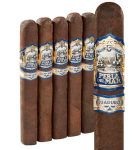 Perla Del Mar Maduro cigar with dark Connecticut Broadleaf wrapper