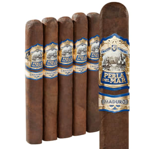 Perla Del Mar Maduro cigar with dark Connecticut Broadleaf wrapper