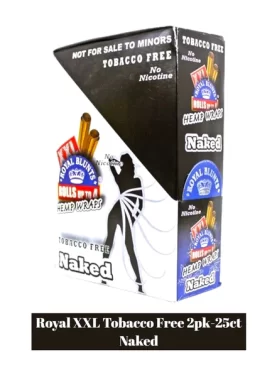 Royal XXL Hemp Blunt Wraps 2pk- 25ct - Naked
