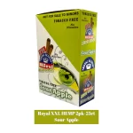 Royal XXL Hemp Blunt Wraps 2pk- 25ct - Sour Apple