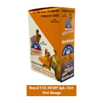 Royal XXL Hemp Blunt Wraps 2pk- 25ct - wet Mango