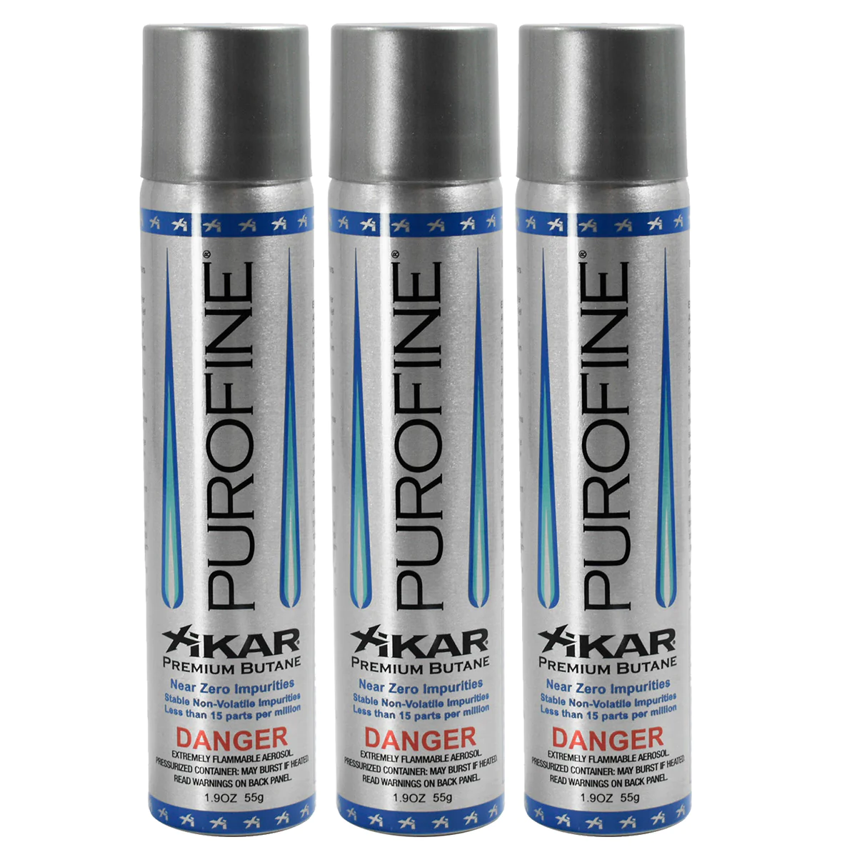 XIKAR® Premium Butane 100ml, 3-pack for lighters