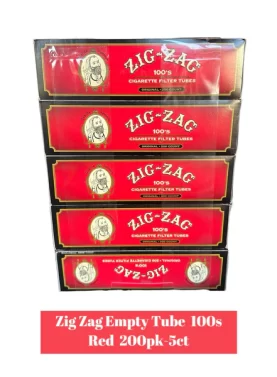 Zig Zag Cigarettes tube - red 100
