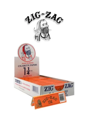 zig Zag Rolling papers - 0range 1.25, Box of 24