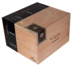 Closed Cain Habano cigar box emphasizing strength and craftsmanship