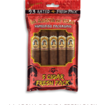 La Aroma de Cuba fresh-humidity pack-sealed pack of rated 93 cigars with gold band