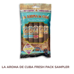 La Aroma de Cuba 93-95 Rated Fresh Pack premium cigars in a sealed pack