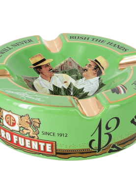 Arturo Fuente Ceramic Hands Of Time Ashtray Black - Green