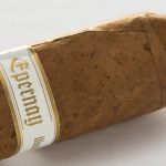 Single Illusione Epernay cigar on white background
