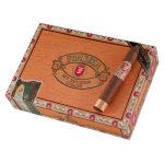 Single Fonseca by My Father cigar resting on a closed box