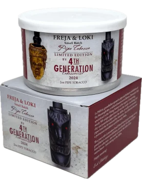2 oz tin of 4th Generation Freja & Loki pipe tobacco blend.