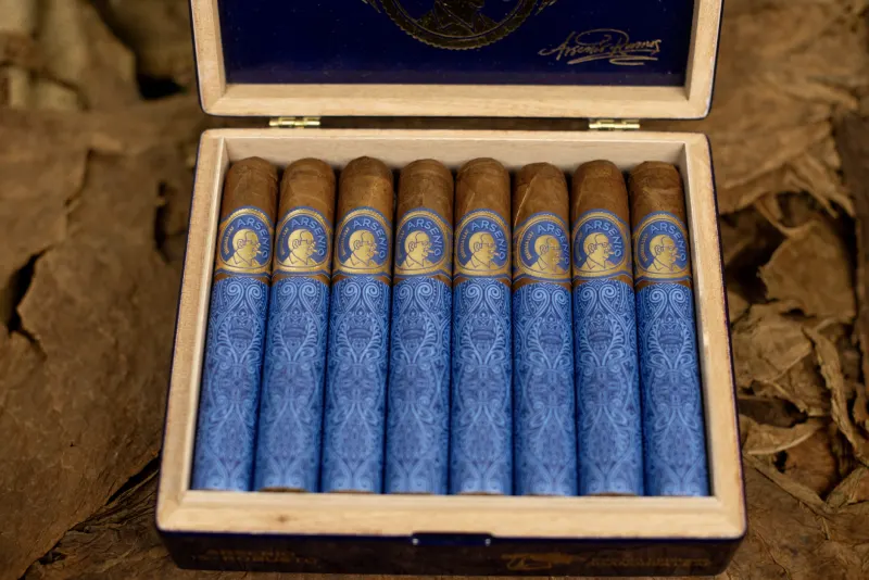 Aganorsa Leaf Arsenio cigar showcasing its rich, earthy wrapper and premium craftsmanship