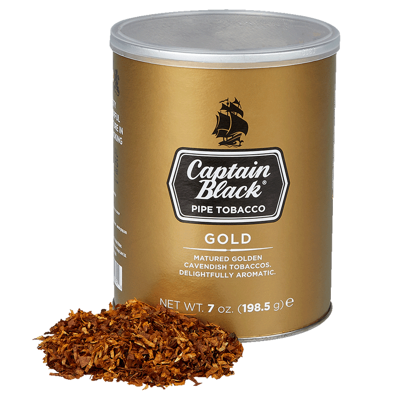 Captain Black Gold is a smooth, rich pipe tobacco blend that combines high-quality Virginia and Burley tobaccos for a satisfying yet mild smoking experience. This premium blend is lightly flavored with a subtle aromatic note, enhancing the natural sweetness of the tobaccos while maintaining a smooth and balanced flavor profile. Its consistent, easy burn ensures a pleasant smoke from start to finish, making it perfect for those who enjoy a well-rounded, mellow tobacco. Whether for a relaxing evening or an everyday smoke, Captain Black Gold delivers a refined and enjoyable experience.